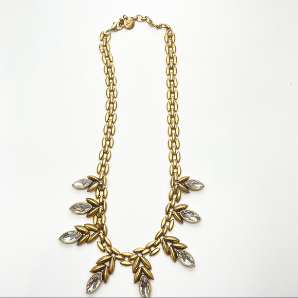 Stella & Dot Birdie Gold tone Rhinestone Necklace - Picture 4 of 8